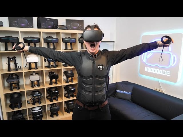 I can feel an arrow in my chest! My test of the bHaptics TactSuit vest!