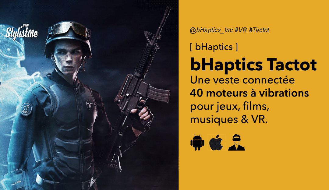 bHaptics la veste retour haptique pour jeux PC et réalité virtuelle (French)