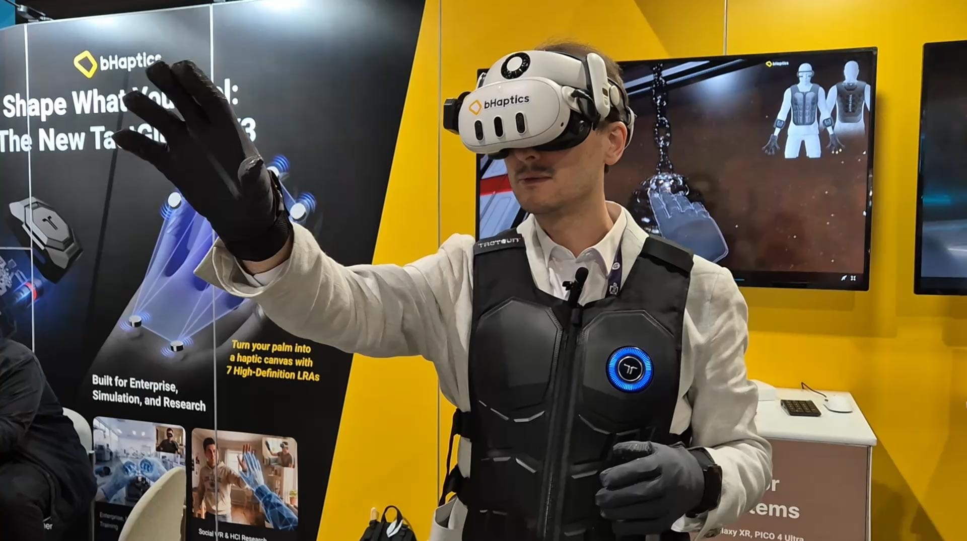 bHaptics TactGlove can provide great touch sensations in VR