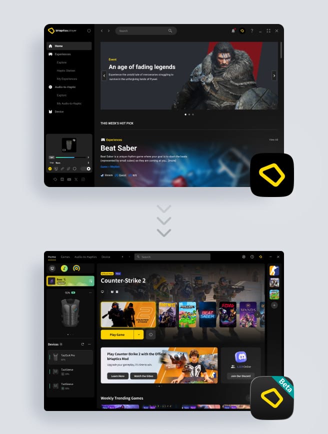 Improved Usability with New Beta App