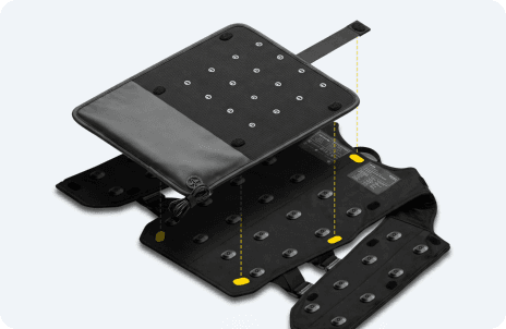 Attaching the cooling fan to the back panel