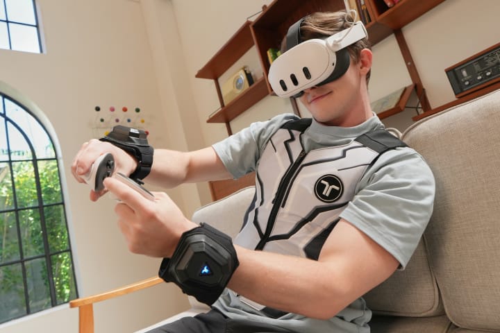 Illustration of Wearable Fitness Suit With Haptics